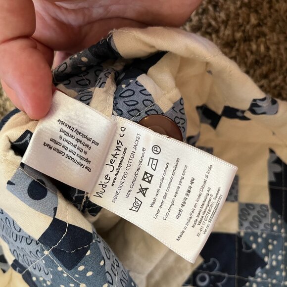 NWOT Nudie Jeans Signe Quilted Cotton Jacket - Picture 5 of 5
